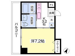 アビタ川口 1Kの間取図画像