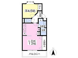ベルファストTK 1LDKの間取図画像