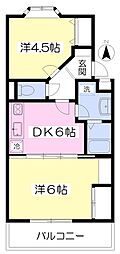 ベルファストTK 2DKの間取図画像