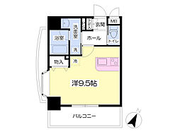 ウィンズ吉敷 ワンルームの間取図画像