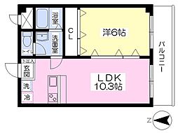 間取図画像 1LDK