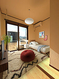 ミッド　ラウンド 101 1階ワンルームのリビング/ダイニング