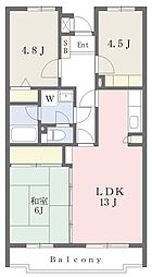 ベルメゾン鶴ヶ島 3LDKの間取図画像