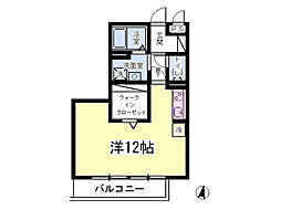 エスタシオン ワンルームの間取図画像