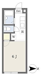 ラークハイム ワンルームの間取図画像