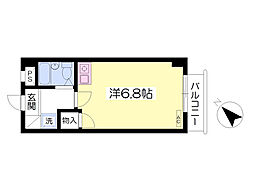 フォワイエ・デ・フィーユ ワンルームの間取図画像