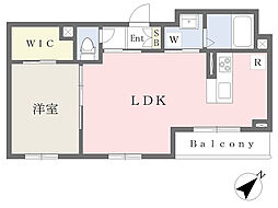 ShamaisonMJ 1LDKの間取図画像