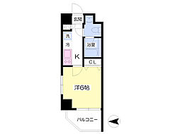 JR京浜東北・根岸線 西川口駅 徒歩2分の賃貸マンション 5階1Kの間取り