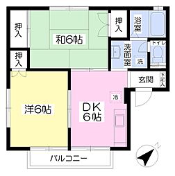 間取図画像 2DK