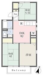 ゴールデンスカイA 3DKの間取図画像