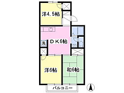 第2久保コーポ 3DKの間取図画像