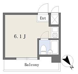 メゾンド新狭山 ワンルームの間取図画像