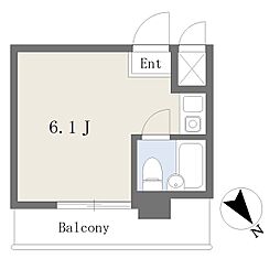 メゾンド新狭山 ワンルームの間取図画像