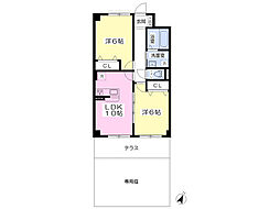 ベルドミールAYA 2LDKの間取図画像