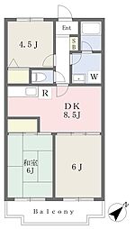 煉瓦館ブランシェ 3DKの間取図画像