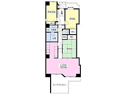 エクシール東宿郷 3LDKの間取図画像