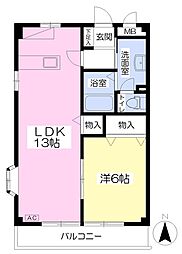 すとりーむ城東 1LDKの間取図画像