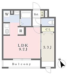 アスコット長町駅前 1LDKの間取図画像