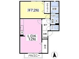 メゾン・ベルジュ壱番館 1LDKの間取図画像