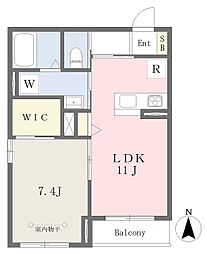 JR東北本線 塩釜駅 バス18分 野中沢下車 徒歩5分の賃貸マンション 3階1LDKの間取り