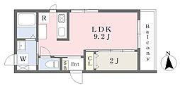 仙台市泉区八乙女中央4丁目アパート 1LDKの間取図画像