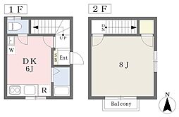 ピースフル2 1DKの間取図画像