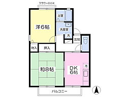 フローラリヤ・レジデンス5 2DKの間取図画像
