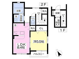 ニッカン1011 1LDKの間取図画像