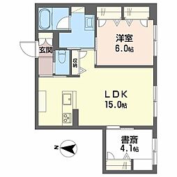 LexusSquare 1SLDKの間取図画像
