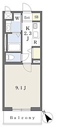間取図画像 1K