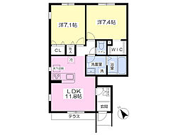ForestMaison和 2LDKの間取図画像