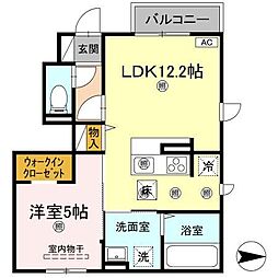 メゾン　リノ 1階1LDKの間取り