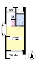 アーバン大手町 ワンルームの間取図画像