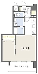 アーバン山越 ワンルームの間取図画像