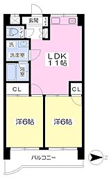 ライフステージ 2LDKの間取図画像