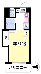サンベール緑町 ワンルームの間取図画像