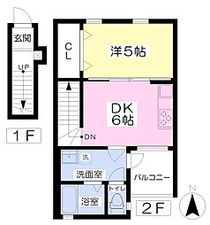 BELGRAVIAFURUKAWA 1DKの間取図画像