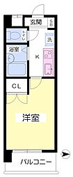 サウンドピア松山2 1Kの間取図画像