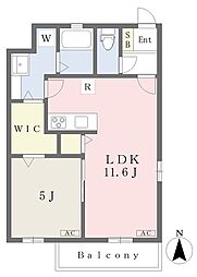 ヴィヴェンテドイダ2 1LDKの間取図画像