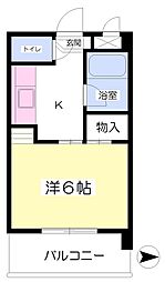 サウンドピア松山1 1Kの間取図画像