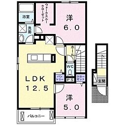 ポーラポポ 2LDKの間取図画像