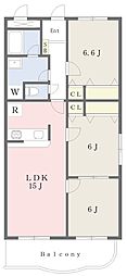 アリビオレジデンシア 3LDKの間取図画像