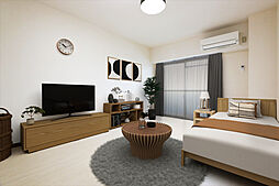 伊予鉄道郡中線 土橋駅 徒歩3分の賃貸マンション 9階1Kのリビング/ダイニング