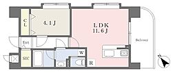 ウインドビュー大街道 1LDKの間取図画像