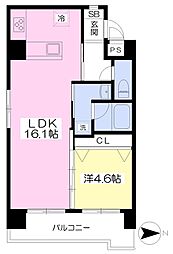ANNEX 1LDKの間取図画像