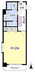 フォルテ小坂 1Kの間取図画像