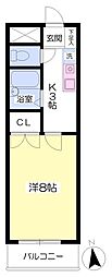 伊予鉄道環状線(JR松山駅経由) 鉄砲町駅 徒歩9分の賃貸マンション 2階1Kの間取り