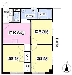 間取図画像 3DK