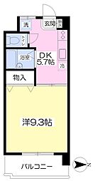 フェニックス松末 1DKの間取図画像