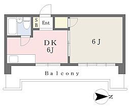 グランドールたらお 1DKの間取図画像